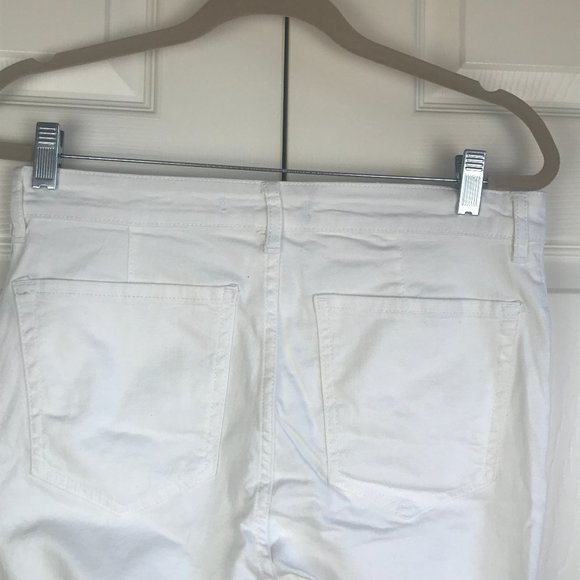 Free People Del Wray Cream Step Hem Raw Hem Jeans - Picture 6 of 11